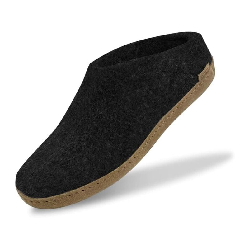 Glerups Charcoal Slip-On W. Leather Sole