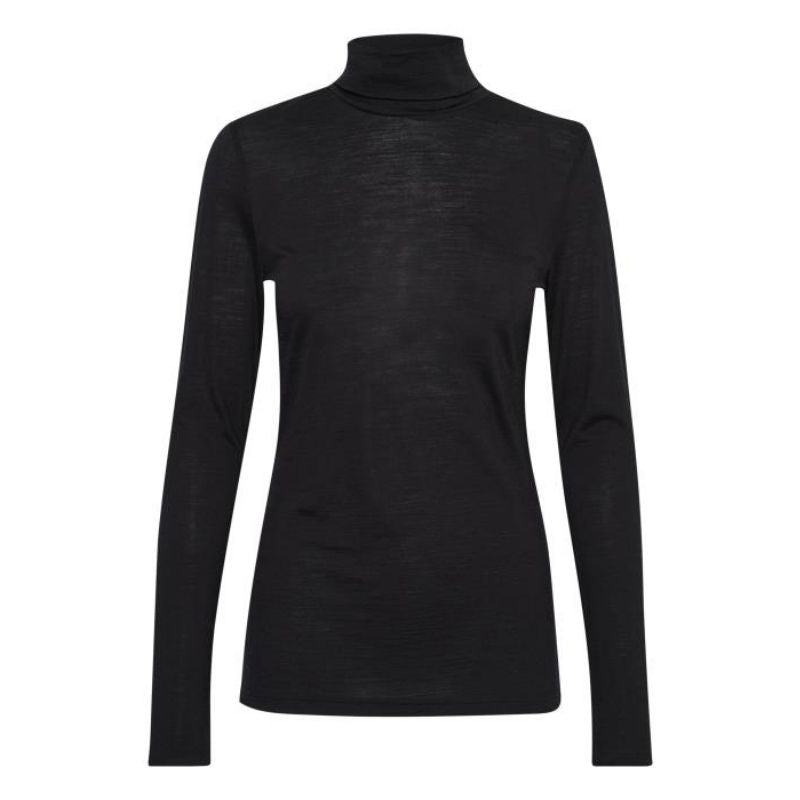 My Essential Wardrobe Black The Rollneck