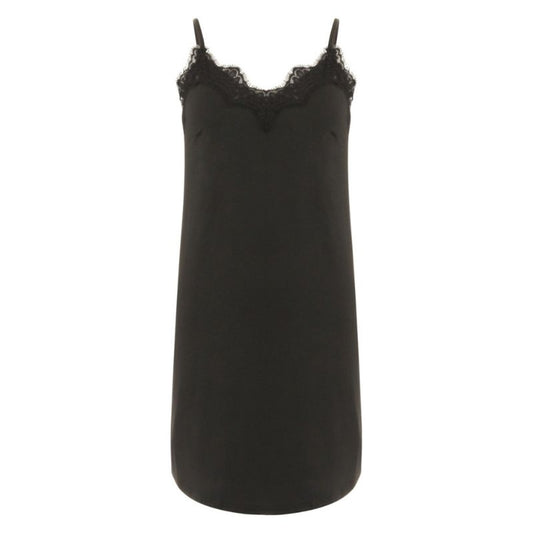 Coster Copenhagen Black Lace Slip Dress CC Heart