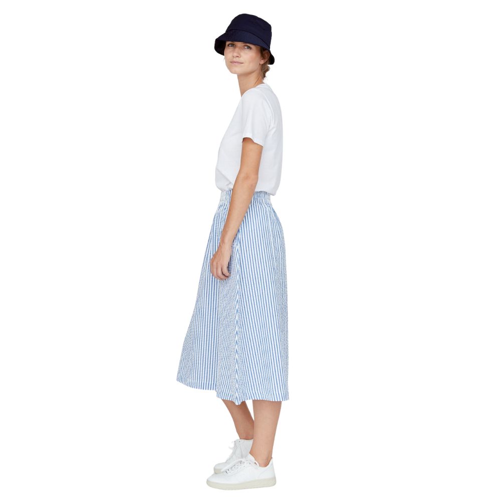 Basic Apparel Limoges/Bright White Tilde Skirt GOTS