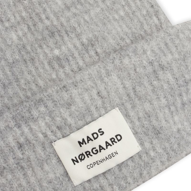 Mads Nørgaard Light Grey Melange Anju Hat Winter Soft