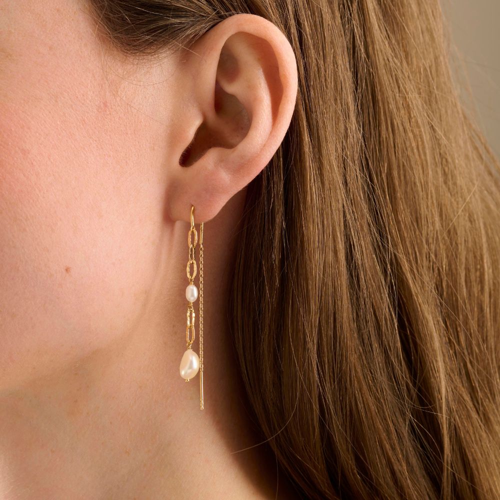 Pernille Corydon Gold Seaside Earchains