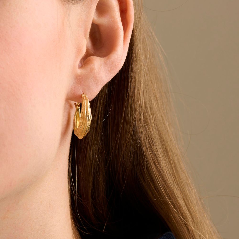 Pernille Corydon Gold Coastline Earrings