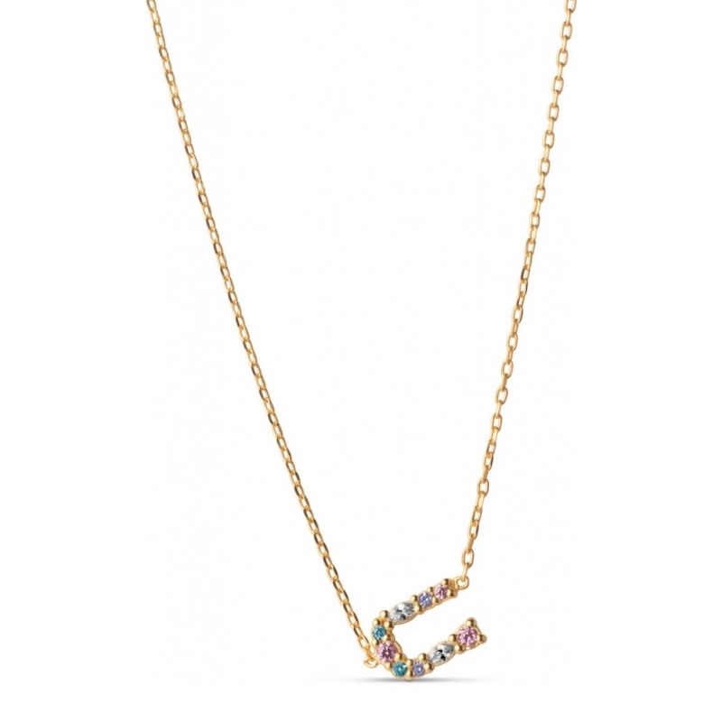 Enamel U My Name Necklace