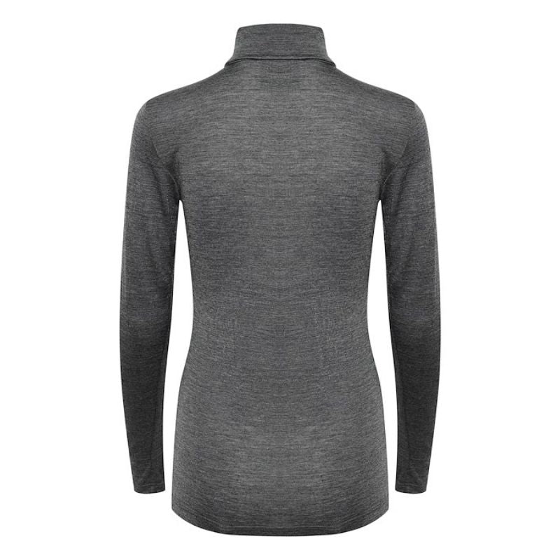 My Essential Wardrobe Dark Grey Melange The Rollneck