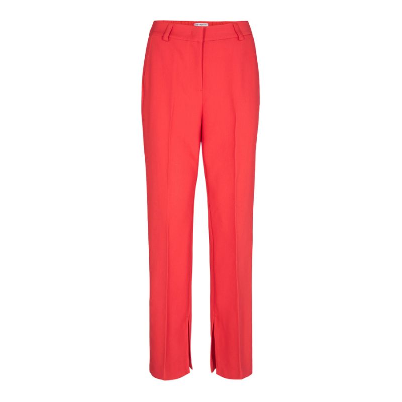 Co'Couture Red Vola Slit Pant