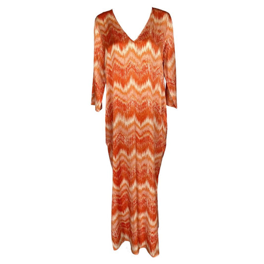 Charlotte Sparre Noemi Orange Long Simple Dress