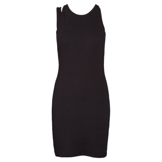 Basic Apparel Black Ludmilla Asymmetric Dress