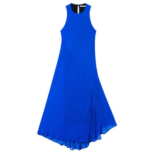 WOOD WOOD Royal Blue Emilla Chiffon Dress