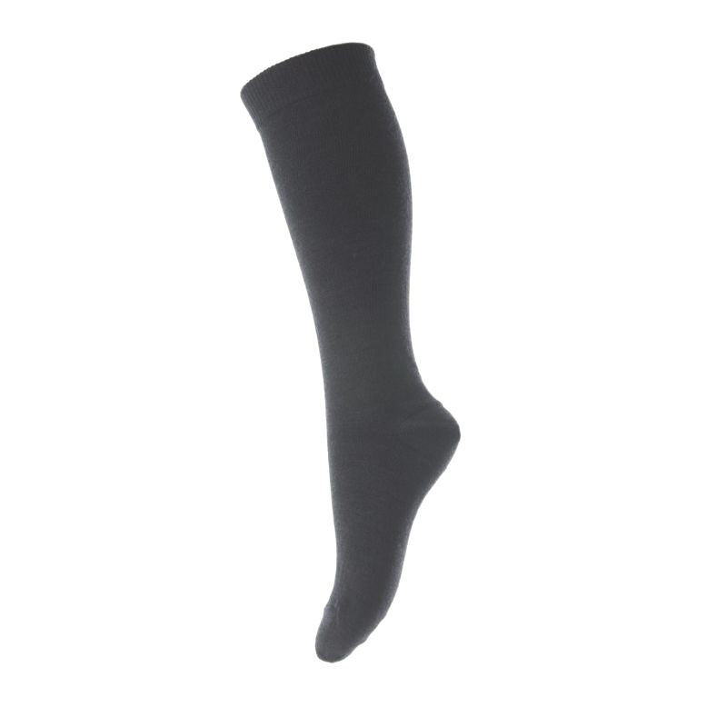 MP Denmark Dark Grey Wool/Cotton Knee Socks